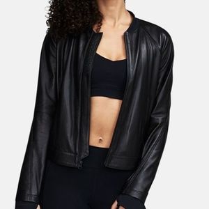under armour leather jacket